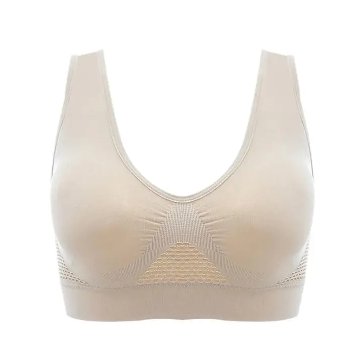 Chaleco de Yoga sin costuras para mujer, para el pecho con almohadilla Sujetador deportivo, sin aros, Color sólido, ropa de gimnasio - 1