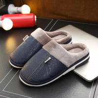 Zapatillas cálidas impermeables para hombre, chanclas gruesas de felpa, antideslizantes, planas, para el hogar y el dormitorio, talla grande 50 y 51 - details 12