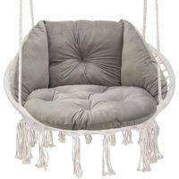 Redondo - Almohada para Silla Colgante - Almohada para Silla Columpio - Almohada Blanda - Plata - details 4