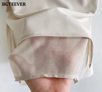 BGTEEVER Chic Elegant High Waist Ladies Solid Mermaid Skirts Spring Summer Fashion Ladies Slim Package Hip Mid-Length Skirts - details 24