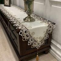 Camino de bordado ENCE, mantel mesa de comedor y mesa de centro, mueble TV, zapatero, paño toalla antirayaduras - details 4