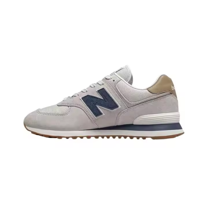 【Tienda insignia oficial】 NUEVO NB 574 Zapatos deportivos informales para hombre y mujer, color azul grisáceo - 1