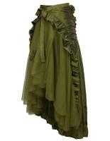 Vestido de fiesta punk gótico para mujer, peplum victoriano, vestido pirata, talla grande - details 5