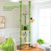 PAWZ Road Árbol para gatos alto de altura ajustable con acogedora hamaca para condominio, torre para gatos de suelo a techo, poste rascador para gatos de interior, juguetes para gatos, gato accesorios - details 10