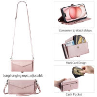 Funda tipo billetera de cuero con cremallera para Samsung, A06 bolso cruzado para Samsung, A13, A14, A15, A16, A23, A24, A25, A33, A34, A35, A53, A54, A55, M55, M13 - details 16