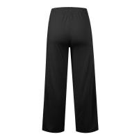 Pantalones anchos de mujer estilo casual cintura alta algodón y poliéster tela batik elástica de alta elasticidad - details 12