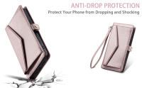 Funda tipo billetera de cuero con cremallera para Samsung, A06 bolso cruzado para Samsung, A13, A14, A15, A16, A23, A24, A25, A33, A34, A35, A53, A54, A55, M55, M13 - details 14