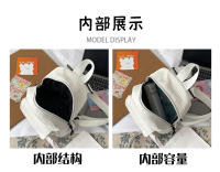 Mochila De terciopelo de pana para mujer, bolso escolar de versión coreana, sencillo, informal, pequeño, 2024 - details 8