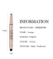 Handaiyan Lazy Highlight juego de sombras de ojos en barra, pluma de seda mate perlada, lápiz para sombras de ojos con brillo fino - details 6