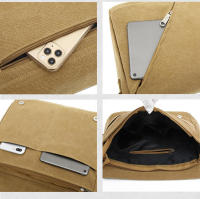 Bolsa de lona para hombre con gran capacidad, adecuada para ordenador portátil, candado, escuela, uso diario - details 7