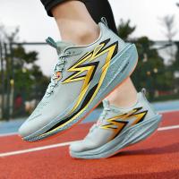 Zapatos deportivos para hombre, zapatillas ligeras de malla plana para correr, zapatos informales con cordones de alta calidad para caminar al aire libre para hombre - details 9