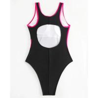 Bañadores de una pieza para mujer, ropa de baño deportiva con realce, Sexy, cerrada, para piscina, verano, 2024 - details 3