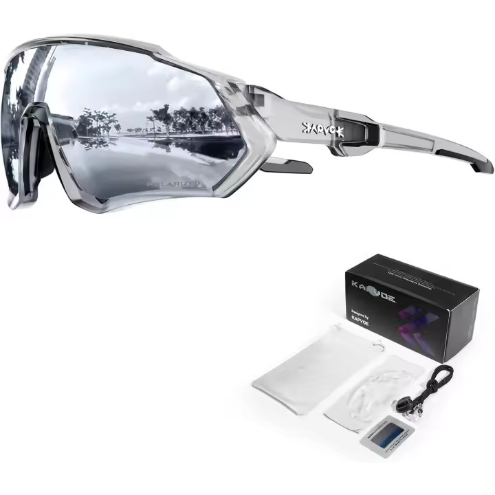 Gafas de Ciclismo Polarizadas Lente de 1 o 5 Intercambiables Gafas de Sol Deportivas TR90 para Hombres y Mujeres - 1