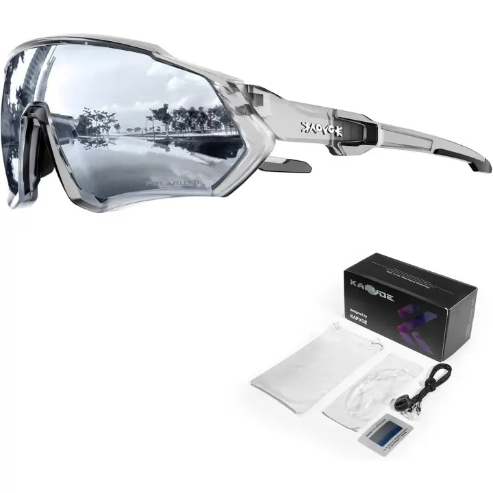 Gafas de Ciclismo Polarizadas Lente de 1 o 5 Intercambiables Gafas de Sol Deportivas TR90 para Hombres y Mujeres - 1