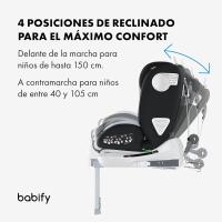 Silla de Coche Isofix para Bebés y Niños Ajustable a 40-150 cm, 360º de Rotación, Seguro y Portátil - details 15