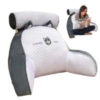 Almohada de lectura triangular de seda Ideal para embarazadas, respaldo grande, almohadas para sofá y cama - details 48