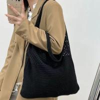 Bolso De Hombro Vintage Tejido Con Agujeros Para Mujer Gran Capacidad Bolso De Compras Bohemio Veraniego Para Playa Y Viajes - details 8