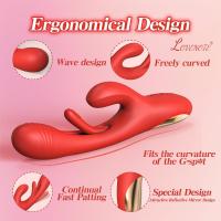 LOVENOTE-consolador vibrador de conejo, Juguetes sexuales, masajeador del punto G, 3 en 1, 14 vibraciones y 7 lengua para lamer - details 11