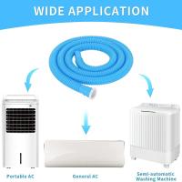 Manguera de drenaje de aire acondicionado azul, Circlip de CA con manguera de drenaje, 16mm de diámetro interior, drenaje de entrada de lavadora, 1,6 m - details 6