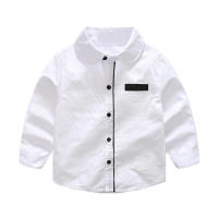 Conjunto de tres piezas de moda infantil para otoño: chaleco, traje formal para niños, cárdigan de manga larga de algodón con boutonniere. - details 7