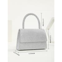 Mini nicho fino brillo mano llevar banquete oblicuo span bolsa de cena. - details 0