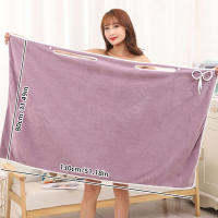 1 Uds. Bata de baño portátil, toalla de baño con tirantes para mujer - details 0