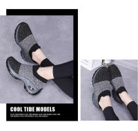 Zapatos para correr de marca para mujer, zapatos deportivos con cojín de aire, ligeros, cómodos, transpirables, zapatos para caminar, zapatillas sin cordones con plataforma - details 9