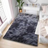 Alfombra Salon Grandes Shaggy Antideslizante Super Suave Pelo Largo Fluffy Alfombra Adecuado para la Decoración de Salas de Estar y Dormitorios (160 x 200 cm, Gris Blanco) - details 17