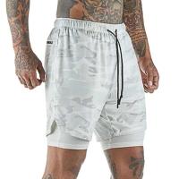 Pantalones cortos multibolsillos para hombre, ropa deportiva de doble capa, informal, forrado, entrenamiento en la playa, modelo nuevo 2024 - details 7