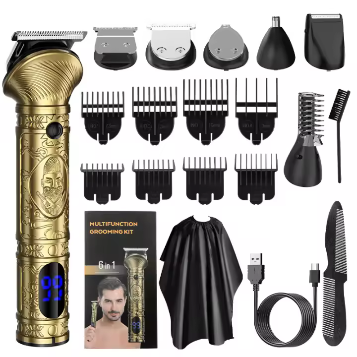 Afeitadoras para barba hombre multifunción para casa electrica cortapelos profesional - 1