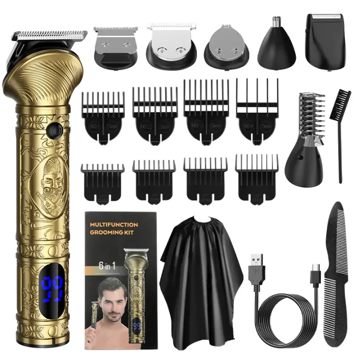 Afeitadoras para barba hombre multifunción para casa electrica cortapelos profesional - 1