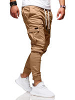 Pantalones largos deportivos informales con cordón tridimensional, ajuste holgado y cansado, - details 12