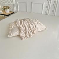 Juego de Ropa de Cama con Flores Torsas de Alta Calidad Duvet Cover Set Pleatado Artesanal Cubierta de Manta Doble para Colchón y Cama Reina - details 21