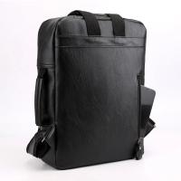 Mochilas de negocios impermeables para hombre, bolso para portátil de cuero PU, gran capacidad, carga USB, bolsa de viaje a la moda - details 20