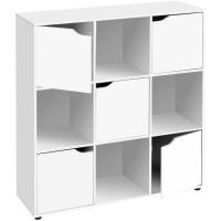 Estantería de Madera, Librería con Puerta y Compartimentos Abiertos, Mueble almacenaje, Organizador,en Color Natural de 119x29x59 cm para Estudio,Dormitorio,Salón, Oficina y Biblioteca - details 40