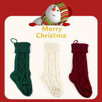 Decoraciones navideñas para la pared del hogar, calcetines de punto, bolsas de regalo de dulces, accesorios colgantes, calcetines - details 1