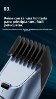 Maquinilla de Pelo Eléctrica Silenciosa Impermeable Integral para Hombres De Empuje para Depilación - details 6