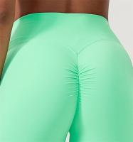 Pantalones cortos deportivos de Yoga, pantalones cortos de cintura alta para realzar la cadera, Fitness, correr, pantalones cortos de 3 puntos, medias de gimnasio de secado rápido - details 5