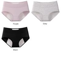 Bragas menstruales para mujer, ropa interior de algodón a prueba de fugas, para incontinencia urinaria, 3 piezas - details 2