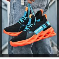 Gran oferta de zapatillas informales moradas a la moda, zapatillas para correr con cuchilla para hombre y mujer, talla grande 48, zapatillas deportivas ligeras y transpirables, zapatillas deportivas de malla para hombre - details 2