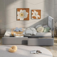 Cama de Almohada Ajustable en Altura 90 x 200 cm Marco de Muebles para Hogar - details 3