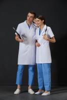 Bata de laboratorio personalizada para hombre, bata de laboratorio de manga corta con 3 bolsillos para mujer, bata médica, uniforme de clínica hospitalaria para enfermera - details 8
