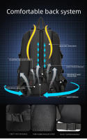 Mochila de escalada al aire libre de gran capacidad para senderismo, Camping, pesca, portátil, viaje, deportes, equipaje para ordenador portátil - details 7