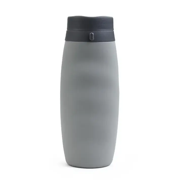Botellas Plegables de Silicona de 600ml Resistentes a Altas Temperaturas Portátiles - 1
