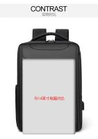 Mochila antirrobo para ordenador portátil para hombre, morral escolar impermeable con carga USB, bolsa de viaje de negocios, nuevo diseño, 2023 - details 13
