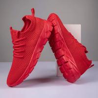 zapatos informales Unisex a la moda, calzado ultraligero de talla grande, zapatillas cómodas antideslizantes para exteriores, zapatos de malla transpirable para hombres - details 18