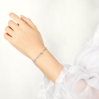 Pulsera de Estrella de Doble Capa Plateada Diseño Ins para Mujeres Estilo Coreano de Verano - details 5