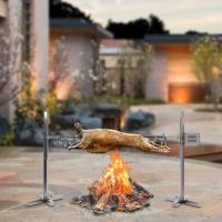 Parrilla eléctrica de acero inoxidable, parrilla de cerdo succionador con Motor de 220 V, 30 kg, altura ajustable - details 1