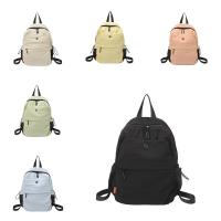 Mochila deportiva de nailon pequeña y sencilla, bolso de hombro de Color sólido de estilo coreano, bolso de mano, mochila Retro para niñas - details 0