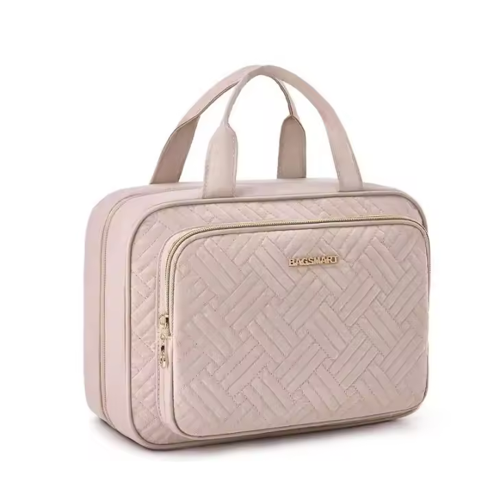 BAGSMART Bolsa de Viaje para Higiene Personal Organizador de Maquillaje con Estuche Transparente - 1